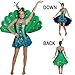 Rasta Women's Imposta Peacock Costume, Multi, Small/Medium