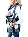 Yanekop Womens Lapel Sleeveless Open Front Hem Plaid Vest Cardigan Jacket With Pockets