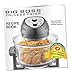 Big Boss 16Qt Extra Large Glass Air Fryer Non Toxic – Family Sized 4 in 1 Cooker with 3 Cooking Sections, Stainless Steel Racks for French Fries, Chicken, No Preheat, Self Cleaning, Dishwasher Safe