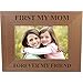 First My Mom Forever My Friend 4x6 Inch Wood Picture Frame - Great Gift for Mothers's Day, Birthday for Mom Grandma Wife Grandmother