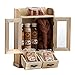 Brubaker Cosmetics 10 Pcs Beauty Gift Set Women Wooden Cabinet Coconut