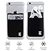 Cell Phone Credit Card Holder Stick On Wallet Case w/RFID Blocking (Midnight)