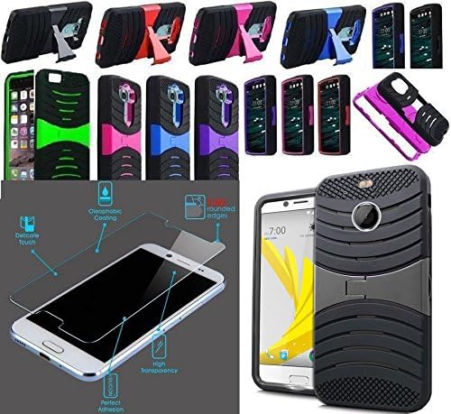 [ NP ARMOR ] Premium Tempered GLASS Screen Guard Protector + Phone Case Cover For HTC BOLT / HTC 10 EVO (BLACK u/c)