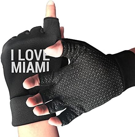 I Love Miami Life Breathable &amp; Non-slip Men/Women Racing Cycling,Fitness Exercise Gloves