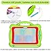 Magnetic Drawing Board, Geekper Green Erasable Colorful Magna Doodle Drawing Board Toys for Kids Writing Sketching Pad, with 5 Shape Stamps