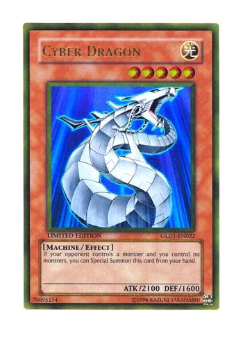 Yu-Gi-Oh! - Cyber Dragon (GLD1-EN022) - Gold Series 1 - Limited Edition - Gold Rare