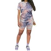 KINIKO Women's 2 Piece Casual Fashion Sports Solid Color Suit short Sleeve top and Pants Set Sweatshirt