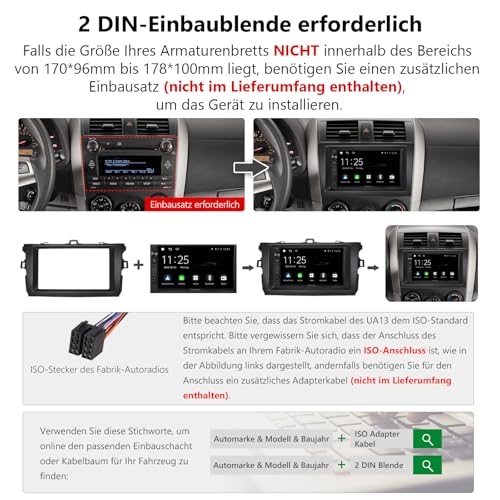 Eonon 7 Inch QLED Linux Double din Car Stereo Wireless CarPlay Android Auto Bluetooth USB Support Type-C Fast MirrorLink AUX in Video Input/Output with Rear View Camera X3