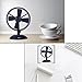 Desk Fan Mini USB Table Fan for Kids(2 Speed,Super Light,Very Safety,5 Inch)(Black)