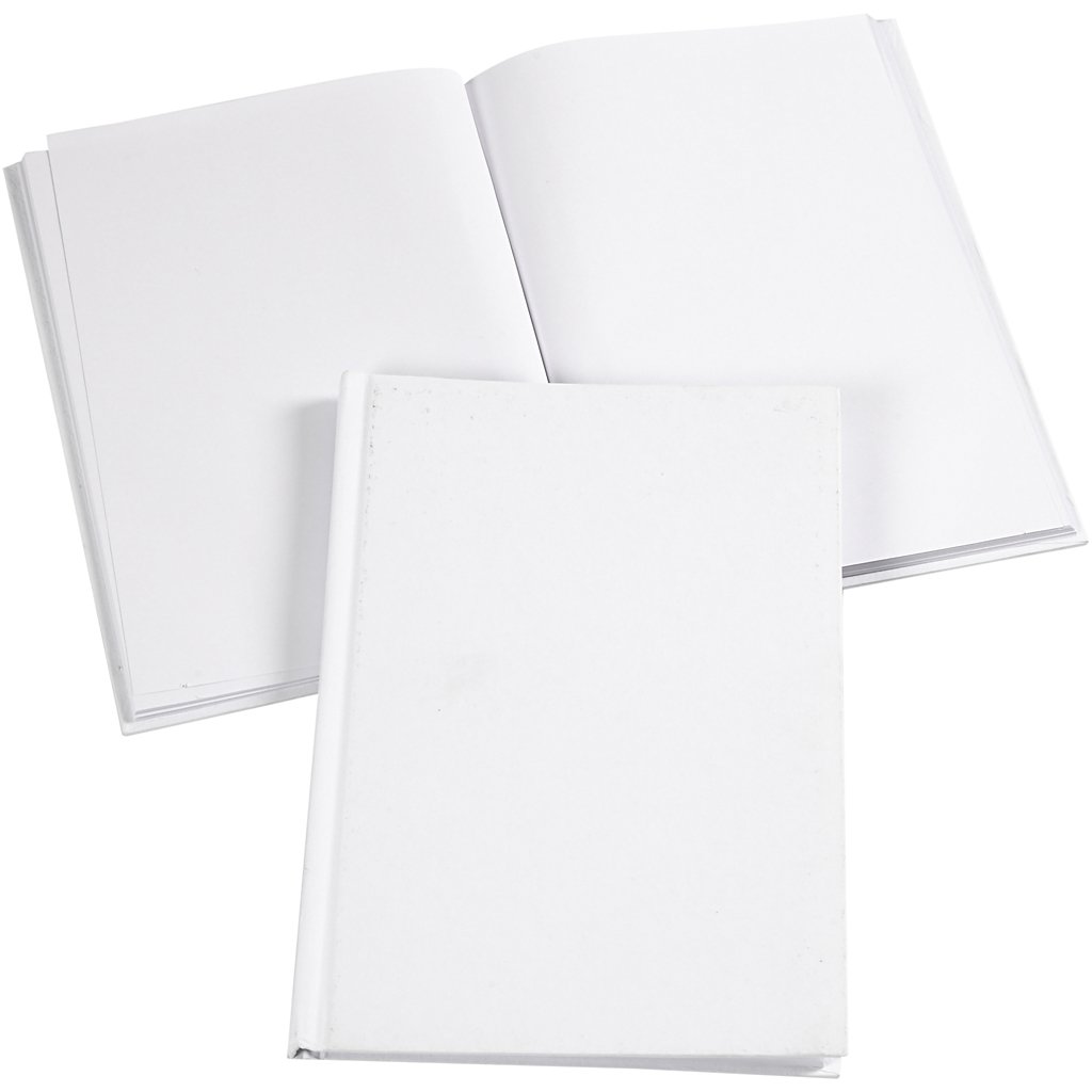 Notebook, A5 15x21 cm, white, 1 pc