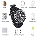Survival Bracelet Watch,Camping Watch with Multifunctional Outdoor Survival Kits including Paracord,Compass,Whistle,Rope Cutter,Fire Starter Scraper,Flint,Fishing Line,Fishing Hooks