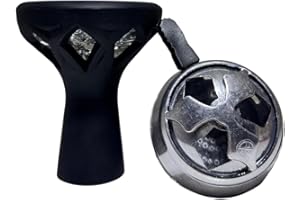 GENERIC Premium Silicone Crystal Hookah Tobacco Bowl with Heat Management & Charcoal Holder – Ultimate Shisha Experience