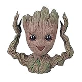 Zerhhoa Groot Action Figures Guardians of The Galaxy Flowerpot Baby Cute Model Toy Pen Pot Best Gifts 6.3in