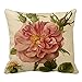 JuMei Pretty Pink Vintage Rose Throw Pillowcase 18
