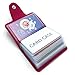Credit Card Holder Wallet for Women Men - 24 Card Slots (Rose Red)