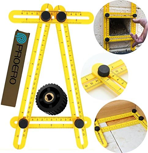 Angleizer Template Tool - Measures All Angles and Forms Ensures Error Free Measurements - Save Time and Energy Improve Quality - Measures Angles Perfectly - For Handy Men Builders and Craftsmen