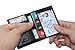 SERMAN BRANDS - RFID Blocking Leather Slim Wallet,Thin Minimalist Front Pocket Wallets For Men Credit Card Holder Carbon Fiber Pull Tab