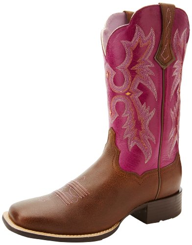 Ariat Women's Tombstone Wide Square Toe Western Cowboy Boot, Vintage Bomber, 10 M US