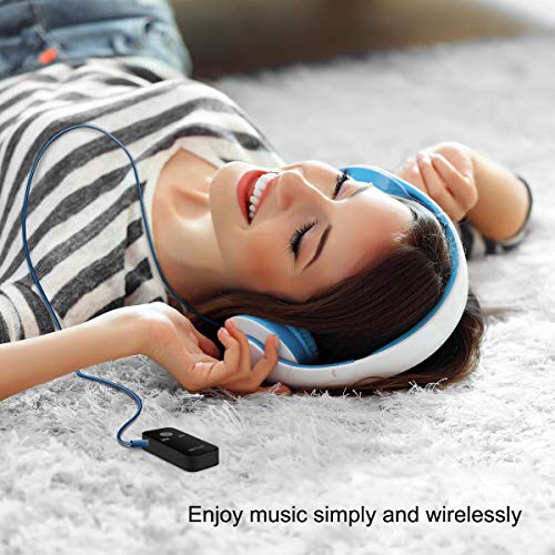 Bluetooth Receiver Wireless Car Audio Adapter, Hands-Free Audio Receiver & Mini 3.5mm Aux Audio Adapter Car Kits for Headphones/Speakers/Home Streaming Music Stereo Sound System TF/SD Card Supported - Thumbnail 2