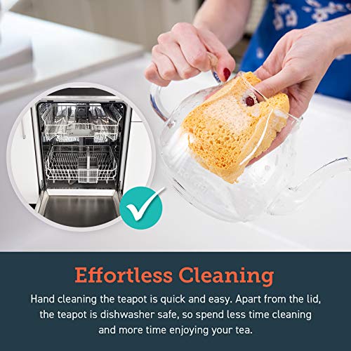 COSORI Glass Teapot Stovetop Safe Gooseneck Kettle with Removable