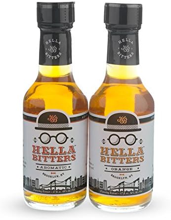 Hella Bitters Orange & Aromatic Cocktail Bitters Travel 2 Pack - 1.7 oz Bottles