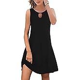 ETCYY Summer Dresses for Women 2026 Trendy Boho Floral Print Beach Cover Up Casual Spring Sleeveless Sundresses