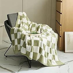 YIRUIO Throw Blankets Checkerboard Grid Chessboard