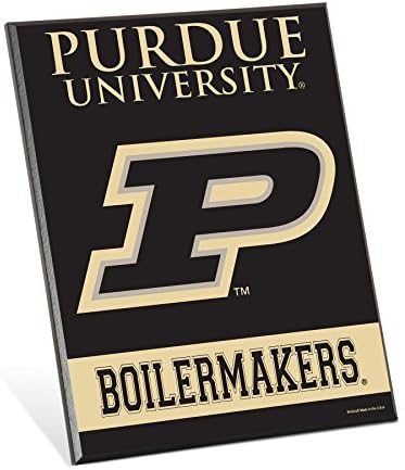 NCAA Purdue Boilermakers Wood Easel Sign, 8 x 10-Inch, Multicolor