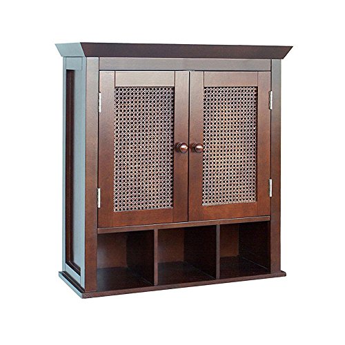 Rustic Bathroom Medicine Cabinet Jasper Elegantly Crafted from Durable Fibreboard the Two-Door Wall Design Is Perfect for Storing Bathroom Towels Rich Espresso Finish Crafted from Durable Mdf - Thumbnail 5