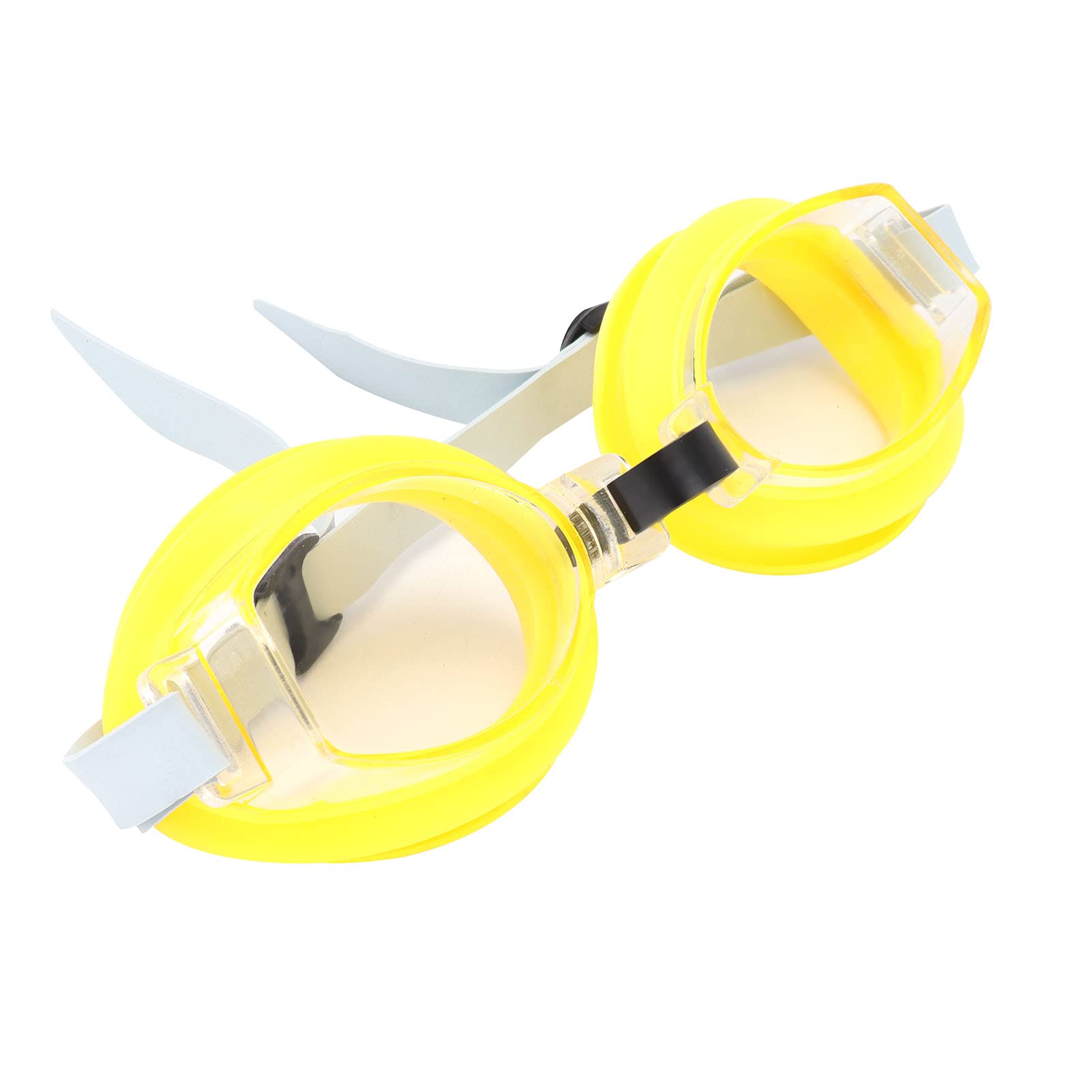 Jeffergarden Swimming Goggles Kids 6-14, Swimming Goggles Silicone with Earplugs and Nose Clips for Men Women Children,Holiday Essentials for Kids (Yellow)