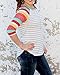 MEROKEETY Women's Striped Contrast Color Tops 3/4 Sleeve Baseball Tee Shirt Blouse