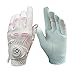 FINGER TEN Women’s Leather Golf Glove with Ball Marker Extra Grip 1 Pack, Left Right Hand Pink Fit Woman Girl, Size Small Medium Large XL (Small, Left)