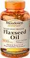 Sundown Naturals Flaxseed Oil, Cold Pressed, Natural, 1000 mg, Softgels, 100 ct.