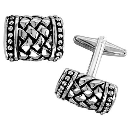 Designer Woven Mesh Cufflinks