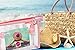 Airline Refillable Travel Bottles TSA Approved Set with Travel Bottle - Leak Proof - Can Be Gift-Wrapped - BPA-Free with 3-1-1 Containers for Liquids (Shampoo, Perfume) Toiletry Bag (Coral Pink)