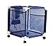Sentrified Pool Storage Bin - Standard Pool Accessories Organizer with Nylon Mesh Basket for Swimming Pool Decks, Patio and on The Beach | Holds Beach Towels, Balls, Linens and Floatation Devices