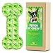 Petfactors Dog Chew Toys, Durable Dog Squeaky Bone Chew Textured Toy,Bite Resistant Squeeze Squeaker Puppy Toys for Non-Aggressive Chewers Dental Teeth Cleaning Training & Playing - Small/Medium Dogs