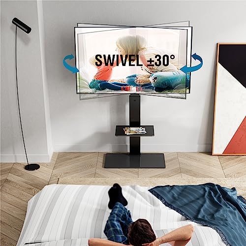 FITUEYES Swivel Floor TV Stand with Mount for TVs 37 43 50 55 60 65 70