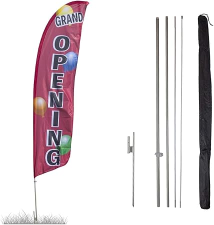 Amazon Com Vispronet Grand Opening Balloons Feather Flag Kit