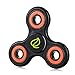 Exgreem NEW 2017 DIRT RESISTANT EDC Tri-Spinner Fidget Toy Smooth Surface Finish Ultra Durable 2-3 Min Spins Non-3D printed (two pack) ((White&Black)Orange)