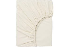 Hotella 100% Microfiber King Size Fitted Sheet Only, 78"x80" Hotel Quality Deep Pocket Bottom Sheet, Fit for 6" 8" 14" Matress, Machine Washable and Non-Fade, Snug Fit Stay in Place,Cream White