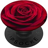 Red Rose Flower Floral PopSockets Adhesive PopGrip