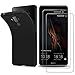 [2 Pack] Wellead Huawei Mate 9 Screen Protector and Black Case,[Japan Asahi Glass(AGC)] Tempered Glass Screen Protection for Huawei Mate 9