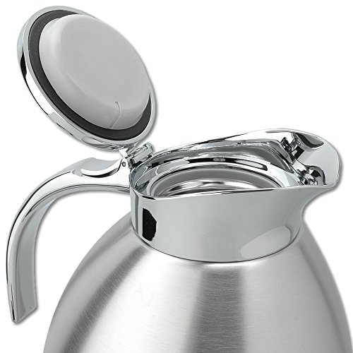 Isosteel VA-9331K 1.5 L / 51 oz Stainless Steel Vacuum Insulated Thermal Carafe Dishwasher Safe