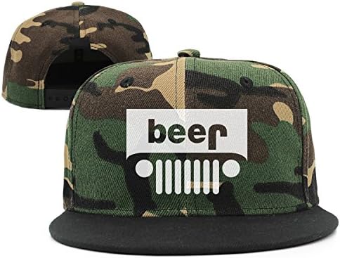 Beer Jeep Funny Drinking Men & Women Vintage Washed Dyed Cotton Adjustable Gym Cap Dad Trucker Hat