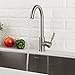 Lordear Bar Sink Faucet Single Hole RV Kitchen Sink Faucet Small Stainless Steel Brushed Nickel Laundry Utility Outdoor Sink Faucets Wet Bar Camper Taps, Cold and Hot Hose Included