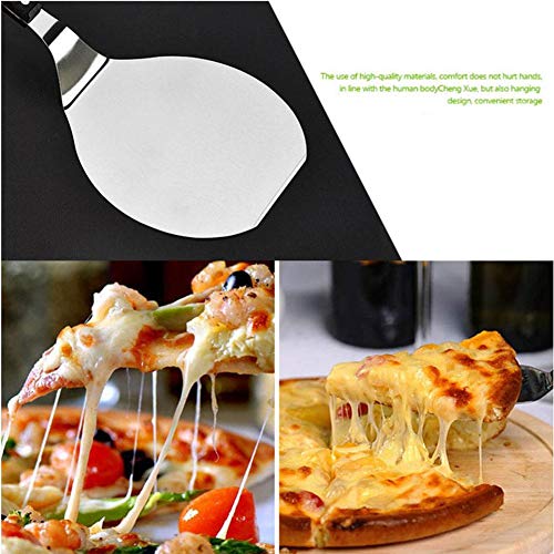 Stainless Steel Oven and Pizza Spatula Pizza Peel Baking Shovel Paddle Cake Lifter Transfer Tray For Pizza, Bread, Cake, Pie Barbecues14.37in × 6.50in