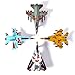 EXERCISE N PLAY Airplane Toys Set, Die Cast Metal Toy Airplanes Set of 4, Pull Back Model Airplanes Gift for Kid Over 3 Years, Friction Powered Design (Military Planes and Jets)