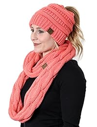 FUNKY Junque - Juego de pañuelos de invierno para mujer, diseño de infinito