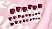 24pcs Solid Candy Style Toe Nails Ruby Red Full Cover Finished Feet Patch
